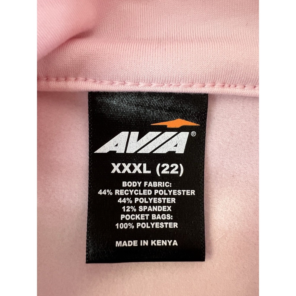 Avía Women's Mock Neck Long Sleeve Pull Over Top Sz XXXL‎ NWT Pink - Picture 9 of 11